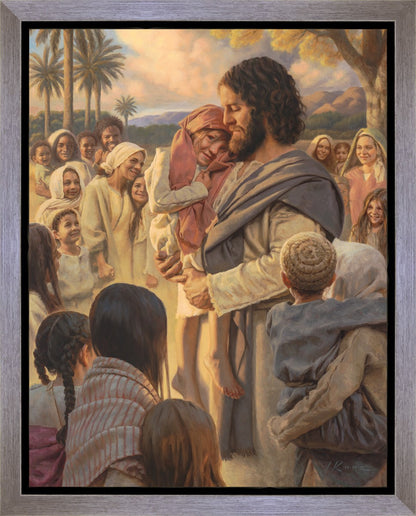 He Took Them Up In His Arms Gallery Wrap