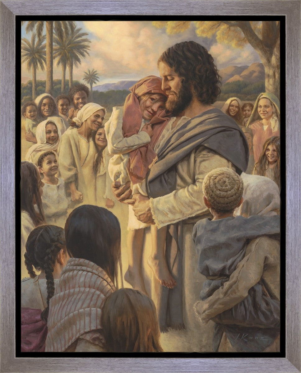 He Took Them Up In His Arms Gallery Wrap