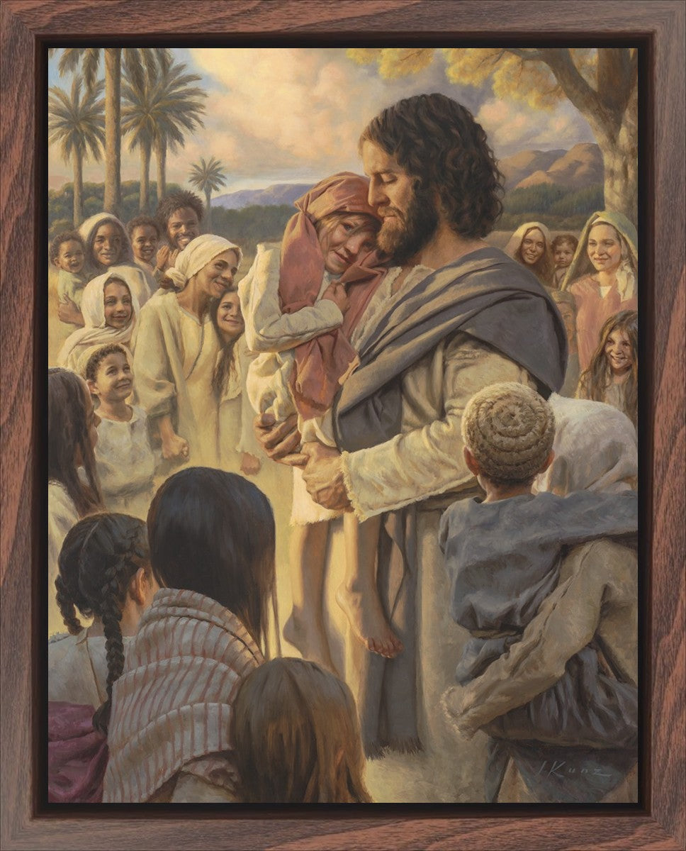 He Took Them Up In His Arms