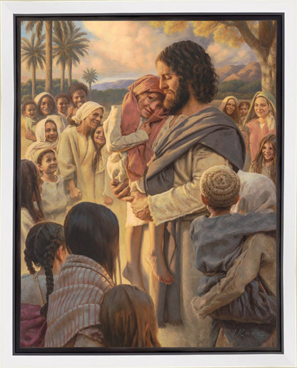 He Took Them Up In His Arms Gallery Wrap