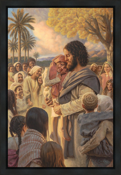 He Took Them Up In His Arms Gallery Wrap