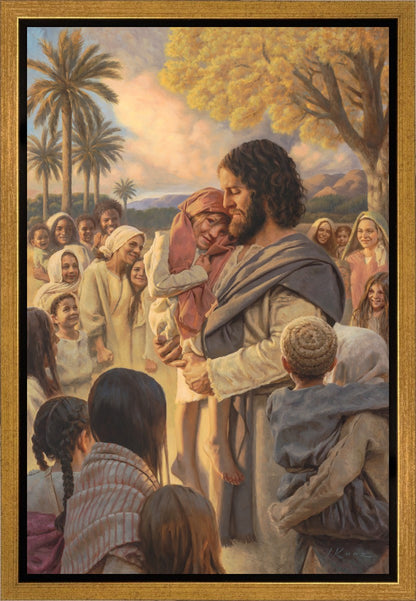 He Took Them Up In His Arms Gallery Wrap