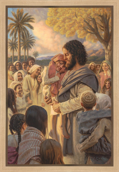 He Took Them Up In His Arms Gallery Wrap