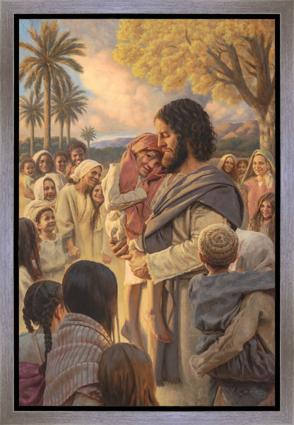 He Took Them Up In His Arms Gallery Wrap