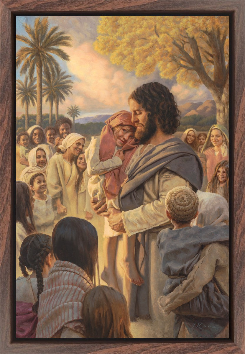 He Took Them Up In His Arms