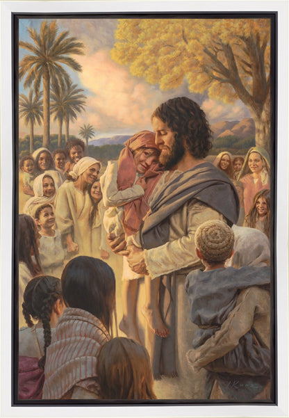 He Took Them Up In His Arms Gallery Wrap