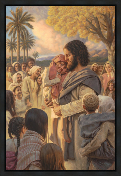 He Took Them Up In His Arms Gallery Wrap