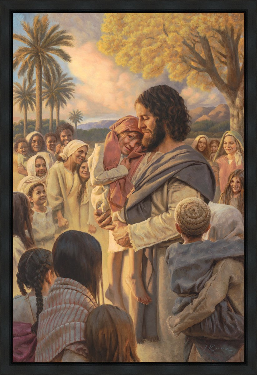 He Took Them Up In His Arms Gallery Wrap