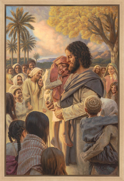 He Took Them Up In His Arms Gallery Wrap