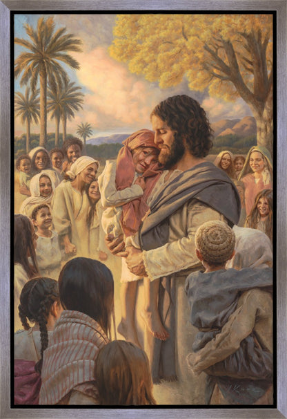 He Took Them Up In His Arms Gallery Wrap