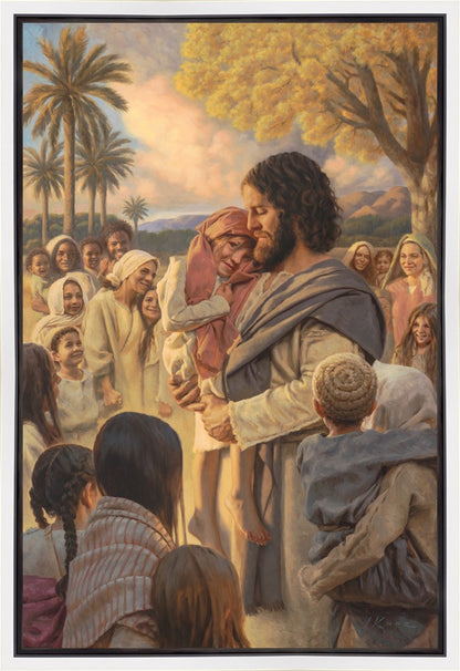 He Took Them Up In His Arms Gallery Wrap