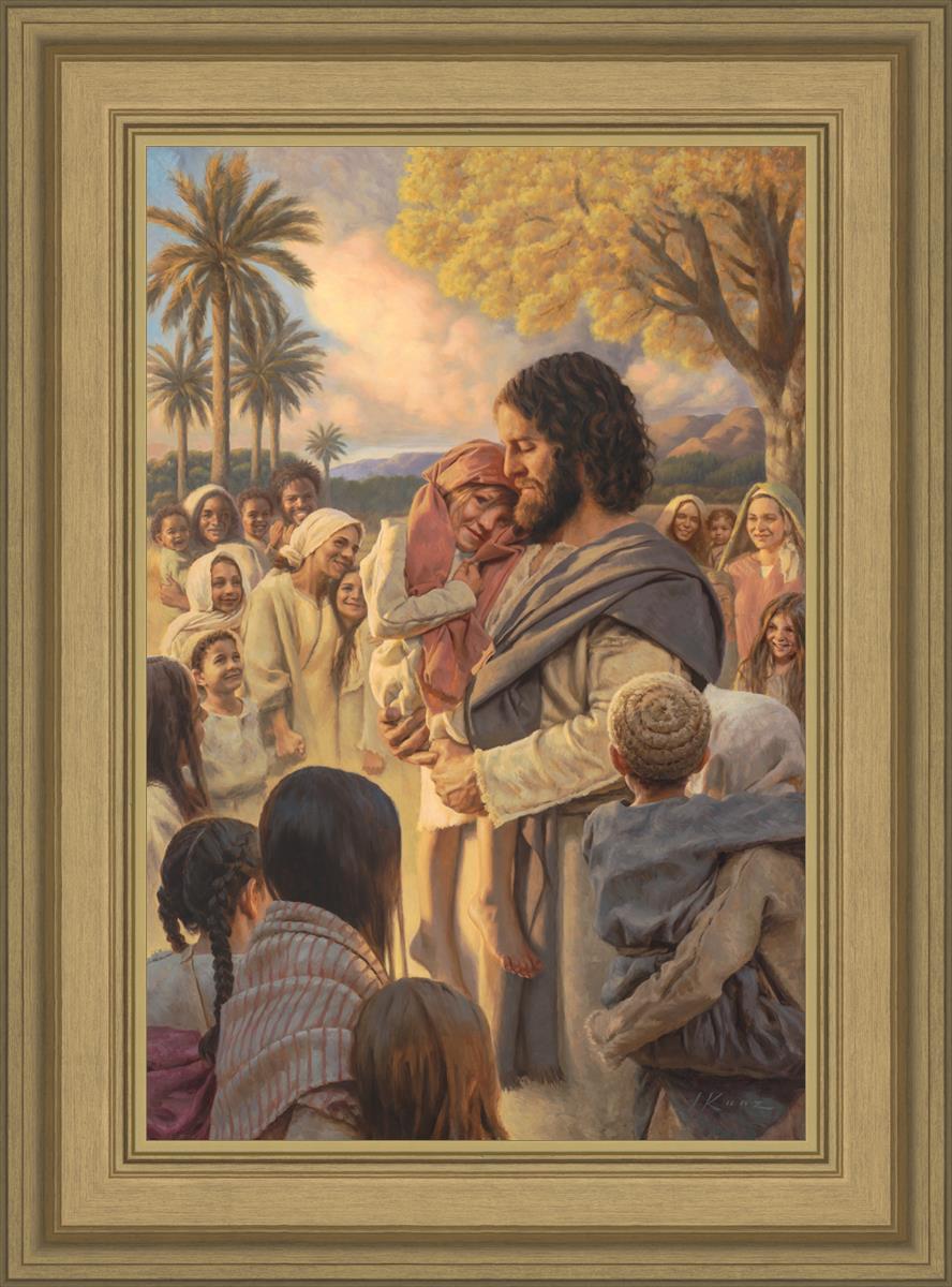 He Took Them Up In His Arms