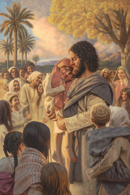 He Took Them Up In His Arms Gallery Wrap