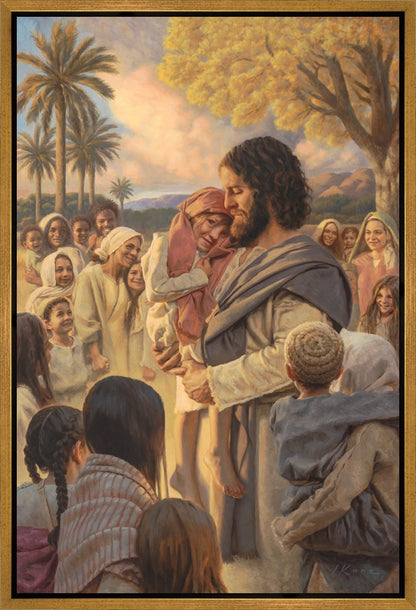 He Took Them Up In His Arms Gallery Wrap