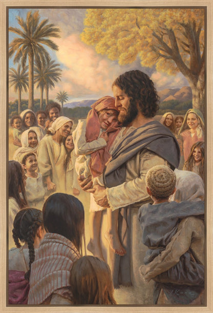 He Took Them Up In His Arms Gallery Wrap