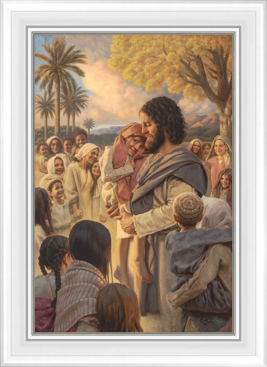 He Took Them Up In His Arms
