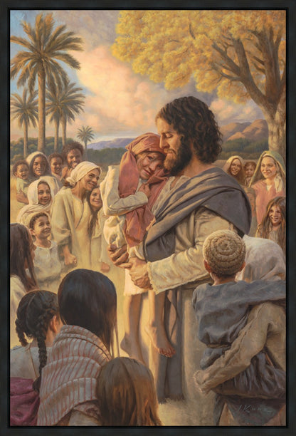 He Took Them Up In His Arms Gallery Wrap