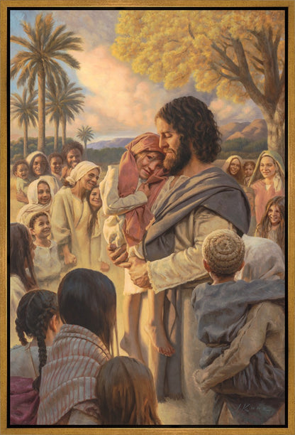 He Took Them Up In His Arms Gallery Wrap