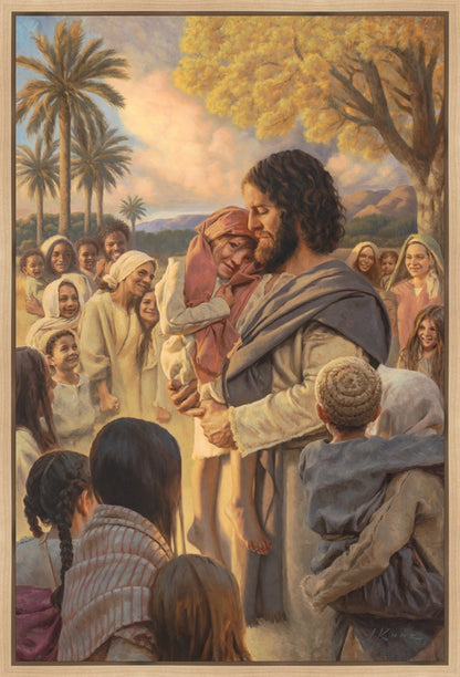 He Took Them Up In His Arms Gallery Wrap