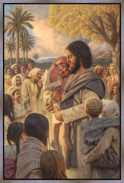 He Took Them Up In His Arms Gallery Wrap