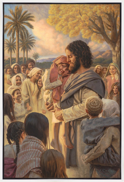 He Took Them Up In His Arms Gallery Wrap