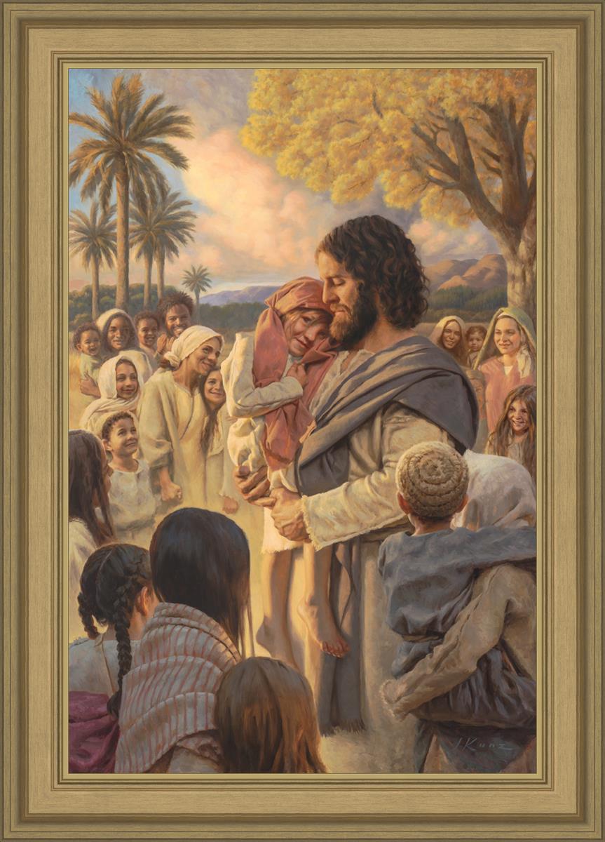 He Took Them Up In His Arms