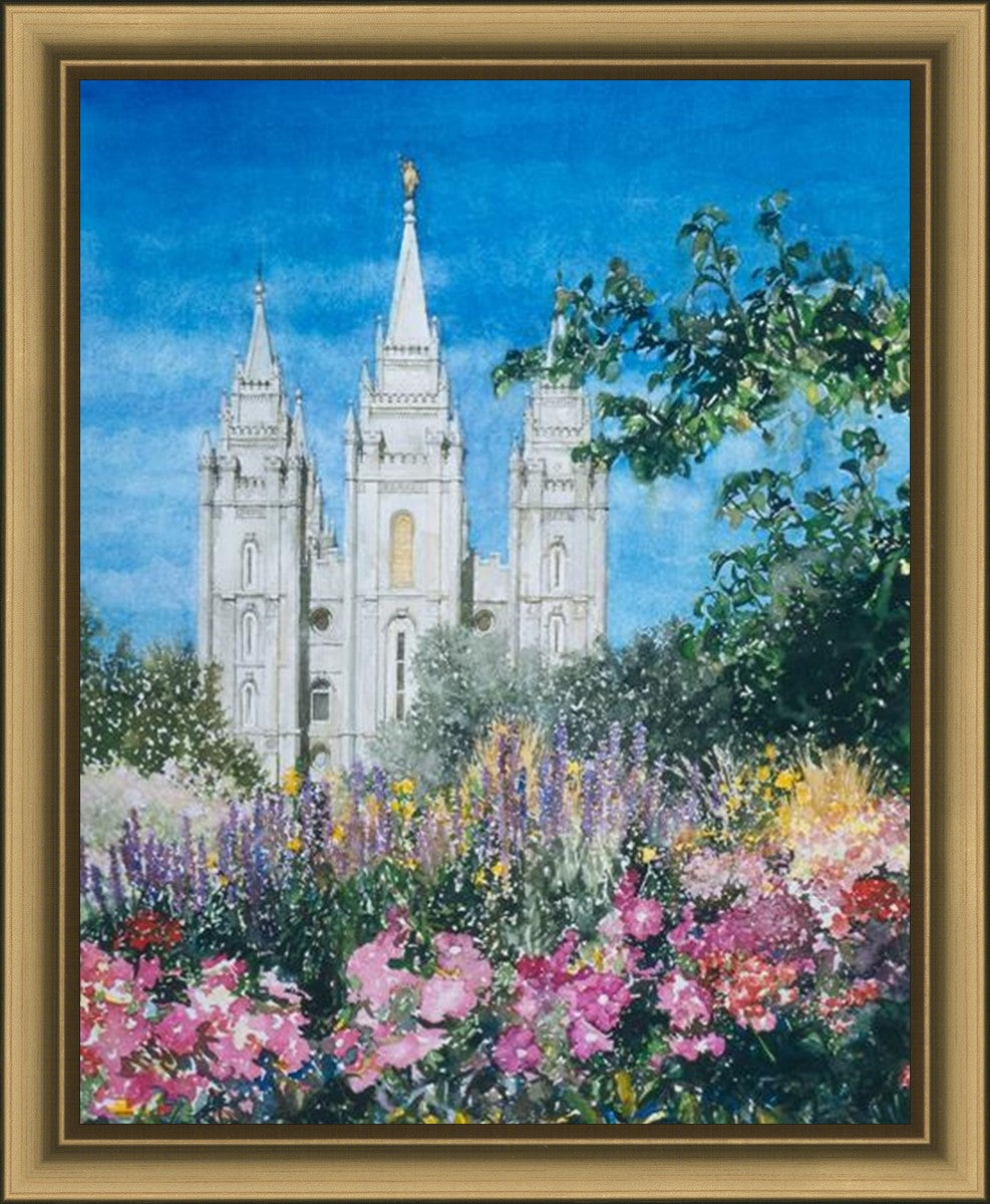 Salt Lake Temple in Summer