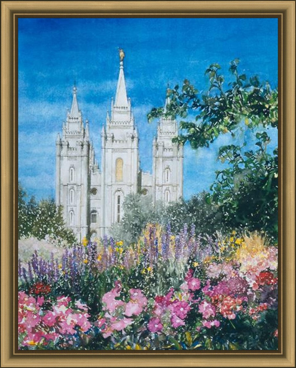 Salt Lake Temple in Summer