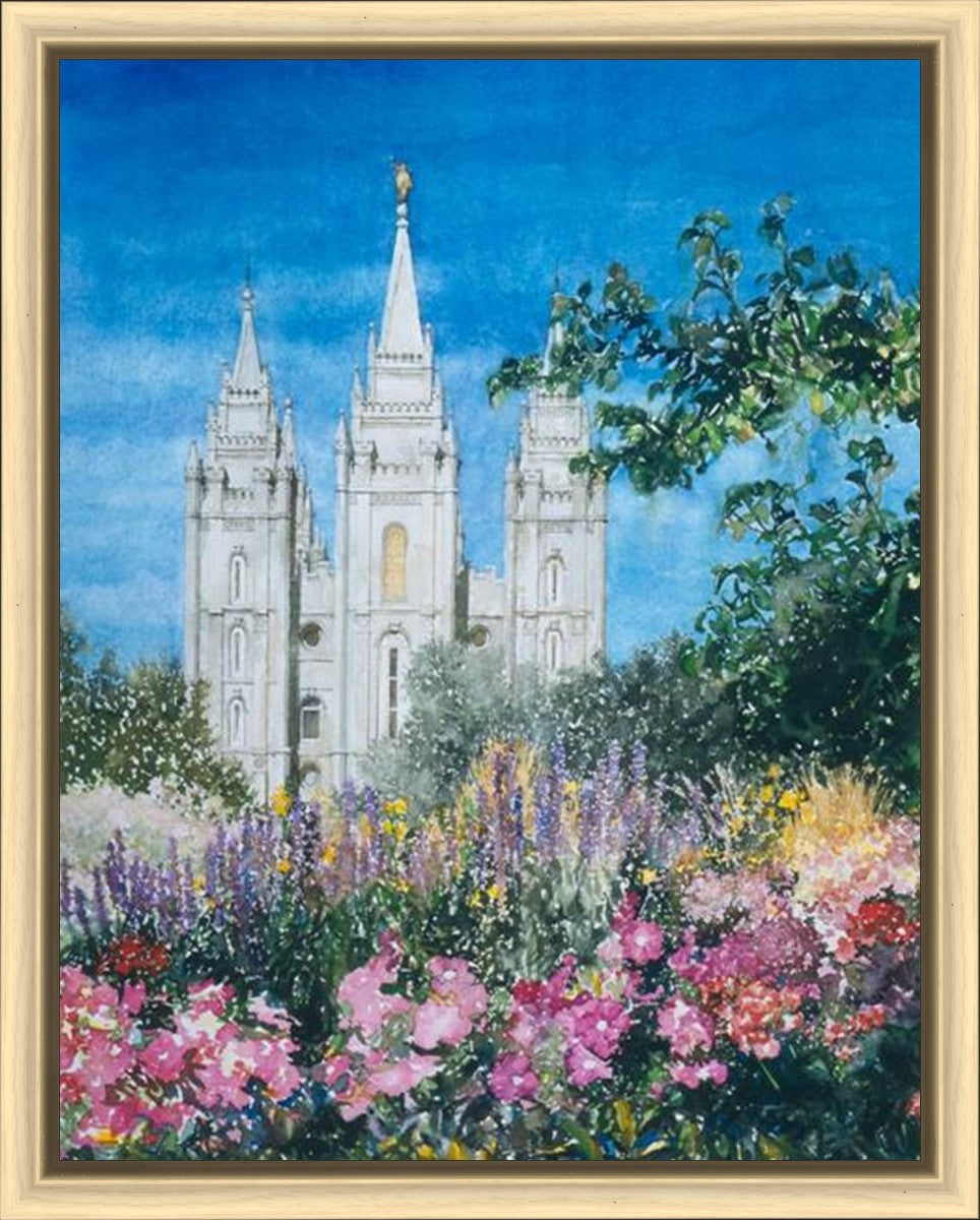 Salt Lake Temple in Summer