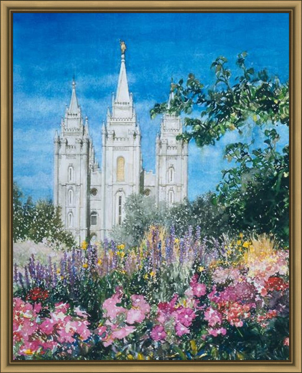 Salt Lake Temple in Summer