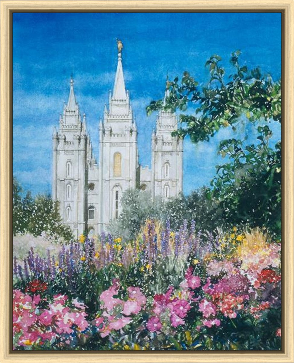 Salt Lake Temple in Summer