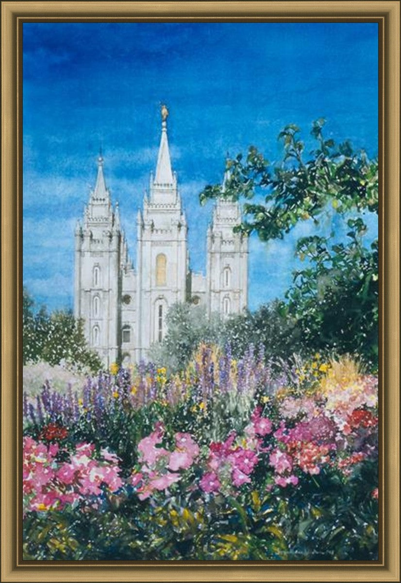 Salt Lake Temple in Summer