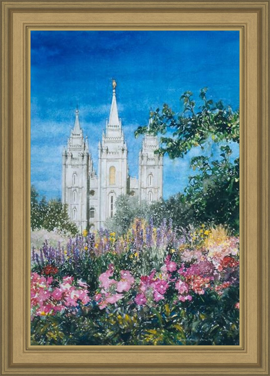 Salt Lake Temple in Summer