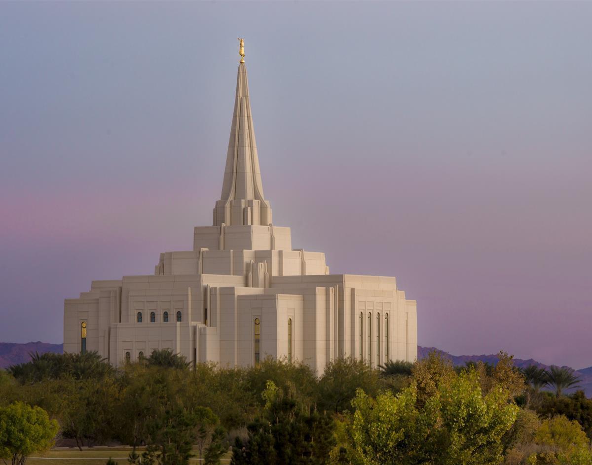 Gilbert Temple Desert Beacon Gallery Wrap