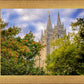 Salt Lake City Temple Autumn Leaves
