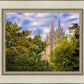 Salt Lake City Temple Autumn Leaves