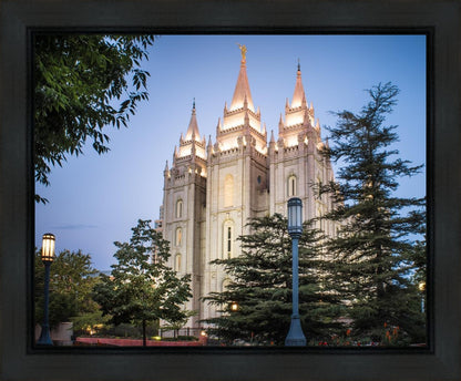 Salt Lake City Temple Early Morning Blessings Gallery Wrap