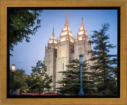 Salt Lake City Temple Early Morning Blessings Gallery Wrap