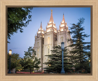Salt Lake City Temple Early Morning Blessings Gallery Wrap