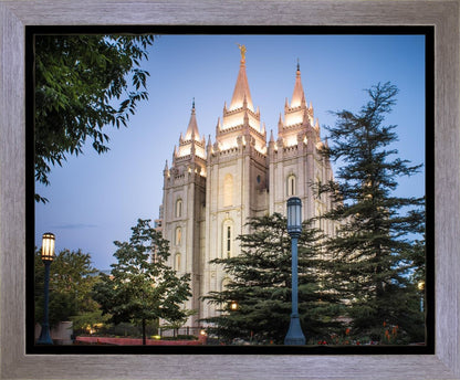 Salt Lake City Temple Early Morning Blessings Gallery Wrap