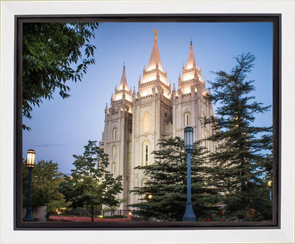 Salt Lake City Temple Early Morning Blessings Gallery Wrap