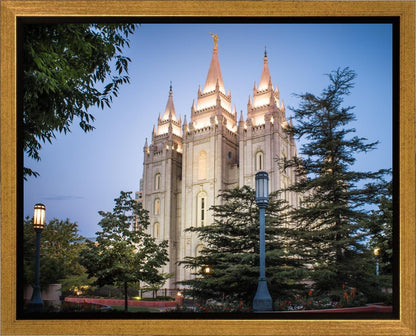 Salt Lake City Temple Early Morning Blessings Gallery Wrap