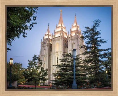 Salt Lake City Temple Early Morning Blessings Gallery Wrap
