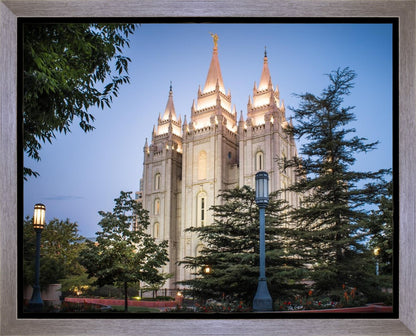 Salt Lake City Temple Early Morning Blessings Gallery Wrap