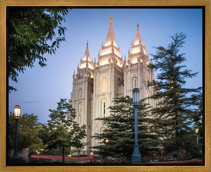 Salt Lake City Temple Early Morning Blessings Gallery Wrap