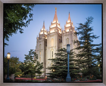 Salt Lake City Temple Early Morning Blessings Gallery Wrap