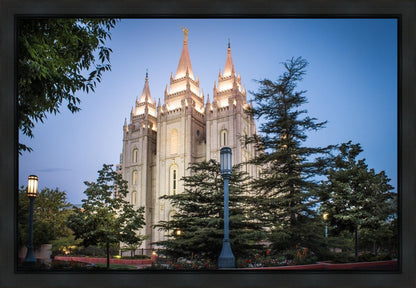 Salt Lake City Temple Early Morning Blessings Gallery Wrap
