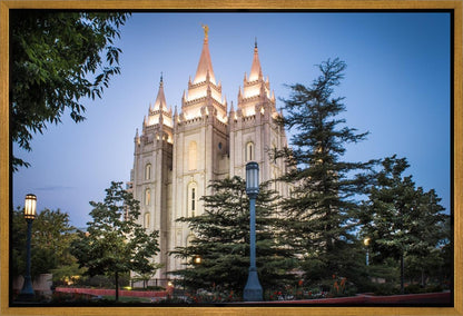 Salt Lake City Temple Early Morning Blessings Gallery Wrap