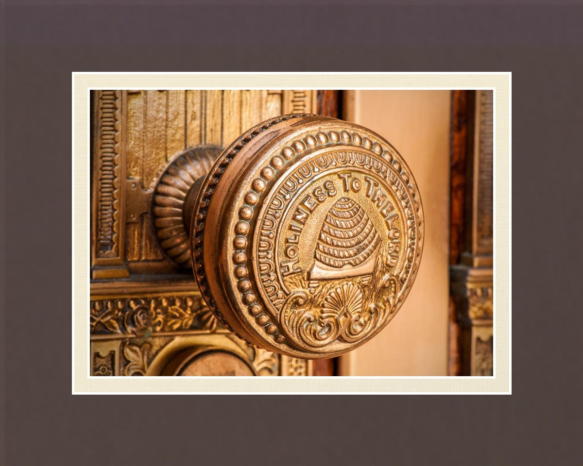 Salt Lake City Temple Holiness In Gold