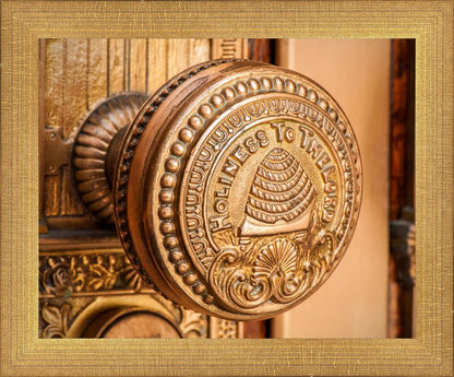 Salt Lake City Temple Holiness In Gold